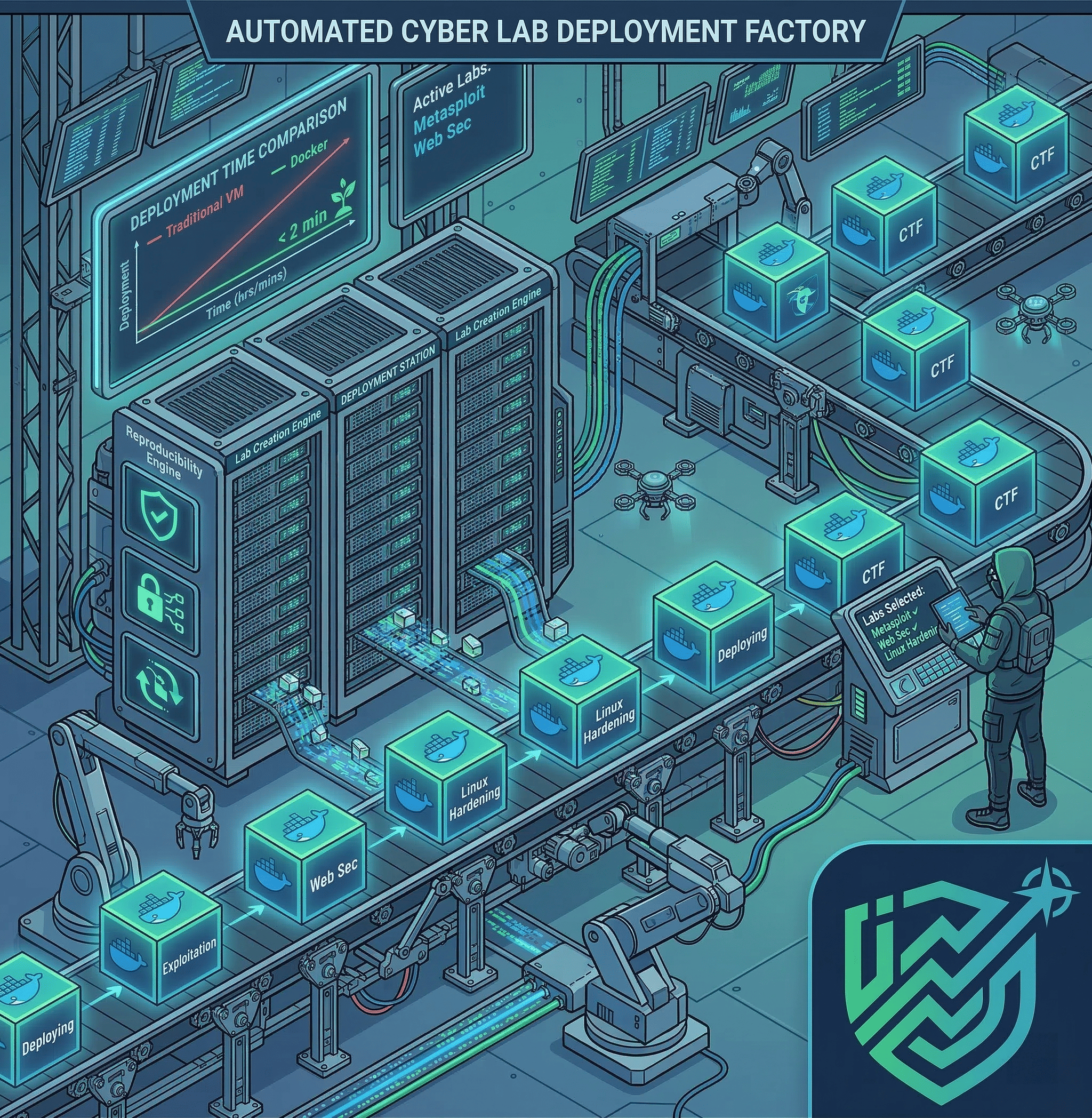 Pourquoi les labs Docker sont devenus le standard de la formation cybersécurité